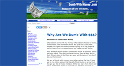 Desktop Screenshot of dumbwithmoney.com